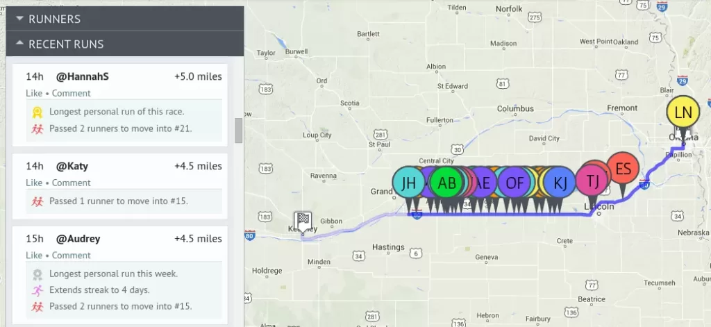 Race to State Racery Recent Runs