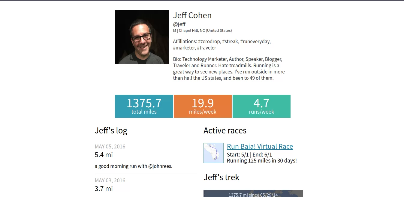 current virtual races bio