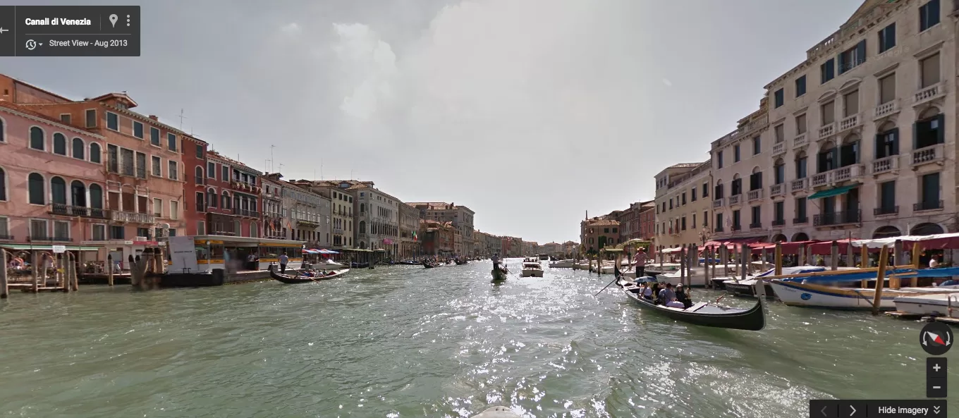 Street View from Racery's Virtual Rowing Race in Venice