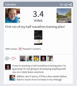 Racery Virtual Races - Catuculus - Half Marathon Training