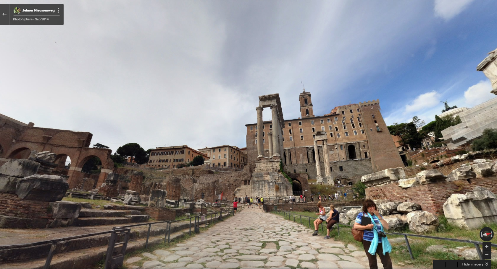 Virtual Race Street View of the Roman Forum