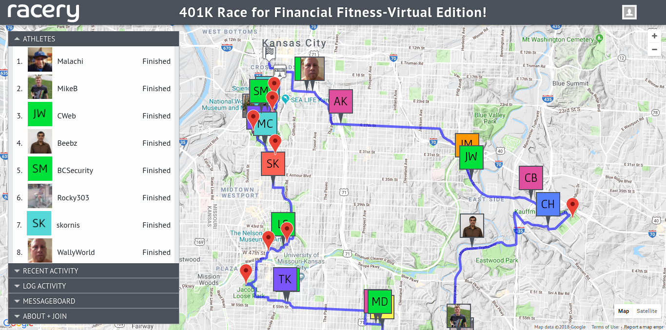 Staffers get motivation in a virtual race for corporate fitness