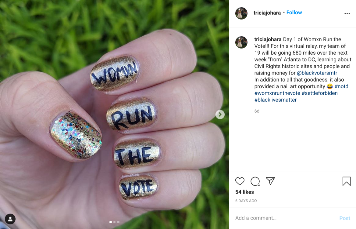 Womxn Run the Vote triggers a social media avalanche